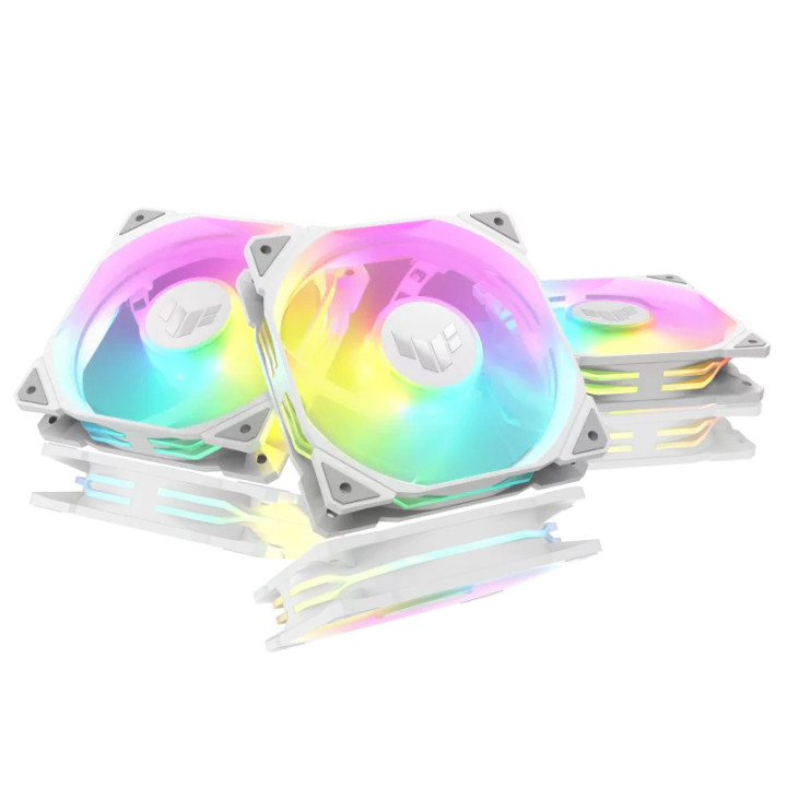 Ventoinha ASUS TUF GAMING TR120 ARGB 3IN1 White 120mm Branco - Pack de 3