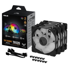 Ventoinha ASUS TUF Gaming TR120 ARGB Reverse Fan 120mm Preta - Pack de 3