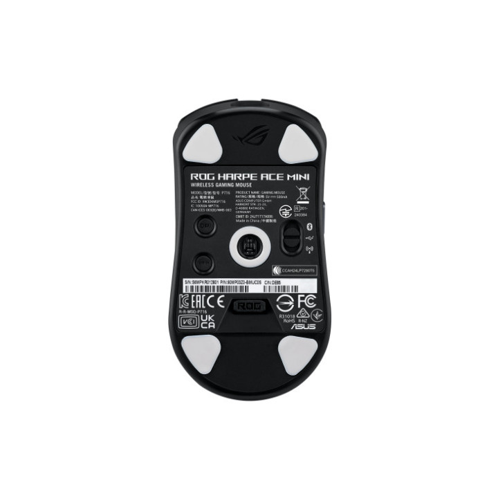 ASUS ROG Harpe Ace Mini rato Jogos Ambidestro RF Wireless + Bluetooth + USB Type-C Ótico 42000 DPI