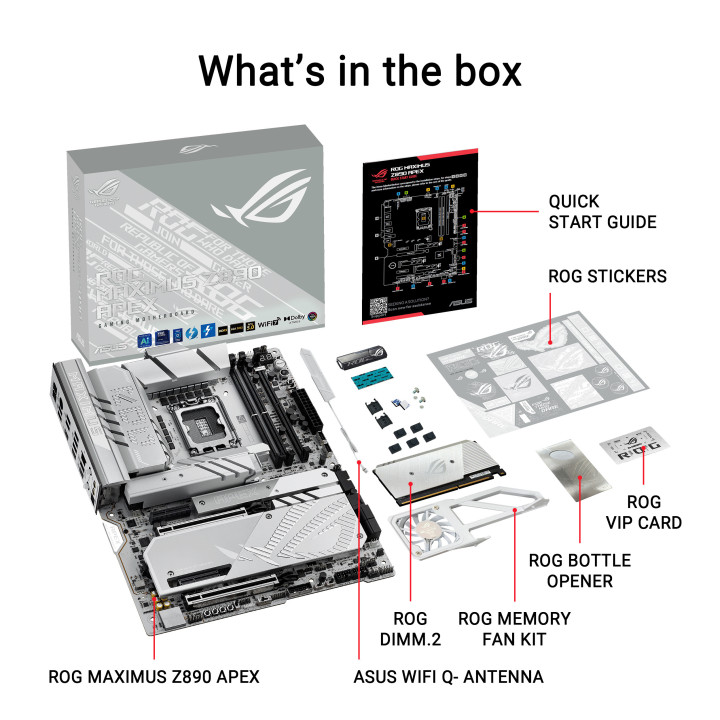 Motherboard ASUS ROG MAXIMUS Z890 APEX Intel Z890 LGA 1851 (Socket