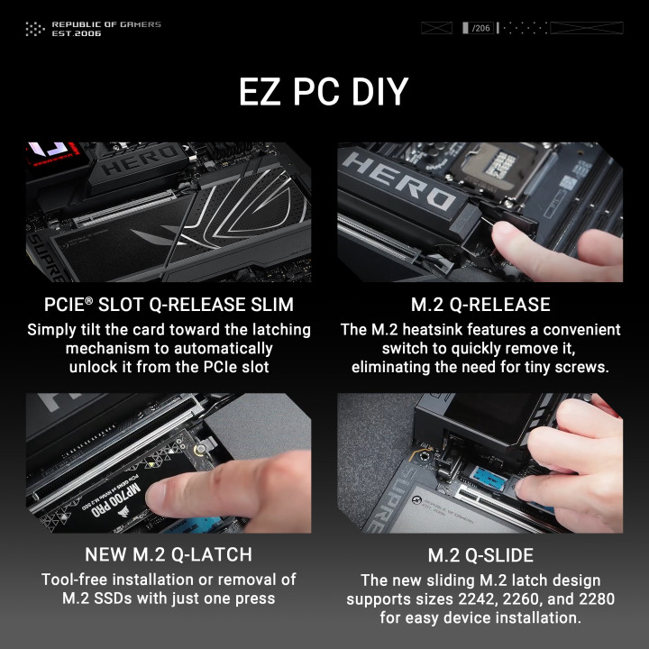Motherboard ASUS ROG MAXIMUS Z890 HERO Intel Z890 LGA 1851 ATX