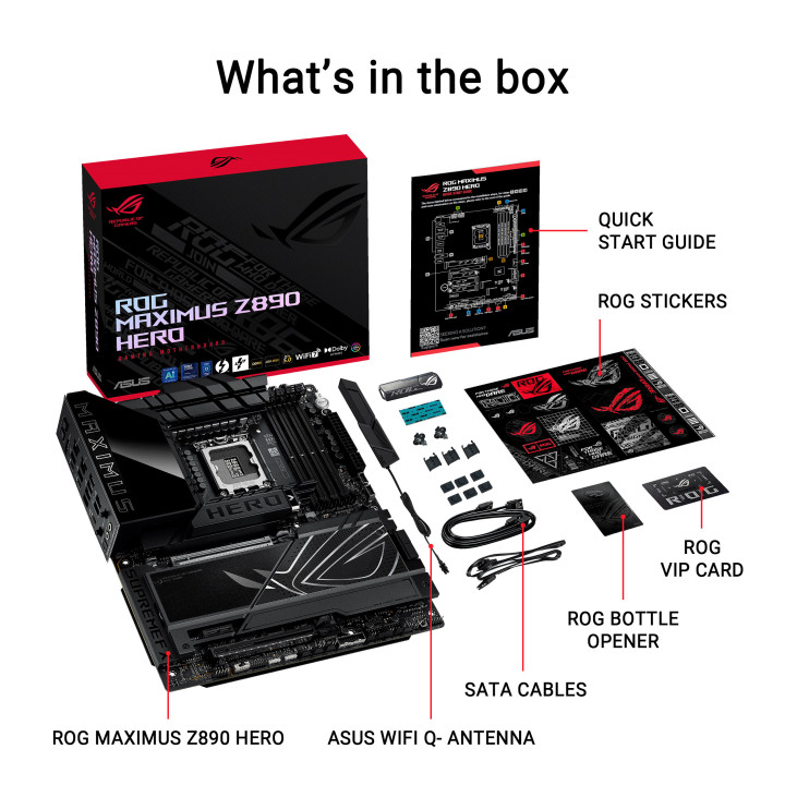 Motherboard ASUS ROG MAXIMUS Z890 HERO Intel Z890 LGA 1851 ATX