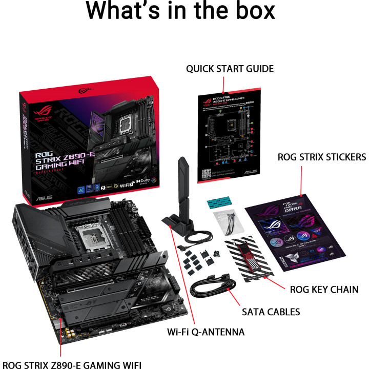 Motherboard ASUS ROG STRIX Z890-E GAMING WIFI Intel Z890 LGA 1851 ATX