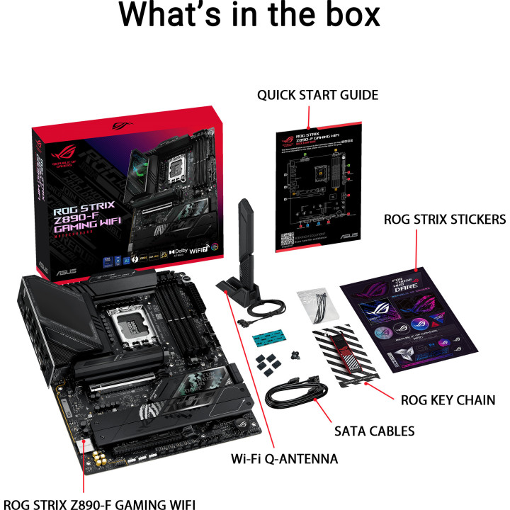 Motherboard ASUS ROG STRIX Z890-F GAMING WIFI Intel Z890 LGA 1851 ATX