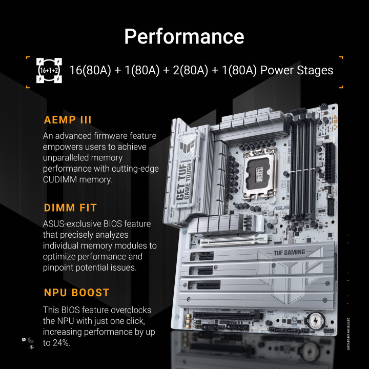 Motherboard ASUS TUF GAMING Z890-PRO WIFI Intel Z890 LGA 1851 ATX