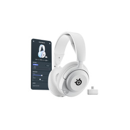 Steelseries Arctis Nova 5P Wireless Auscultadores Sem fios Fita de cabeça Jogos USB Type-C Bluetooth Branco