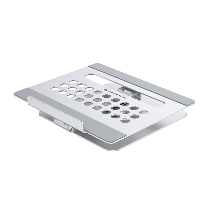 Conceptronic DONN27G Suporte para Computadores Portáteis Suporte para computador portátil Prateado