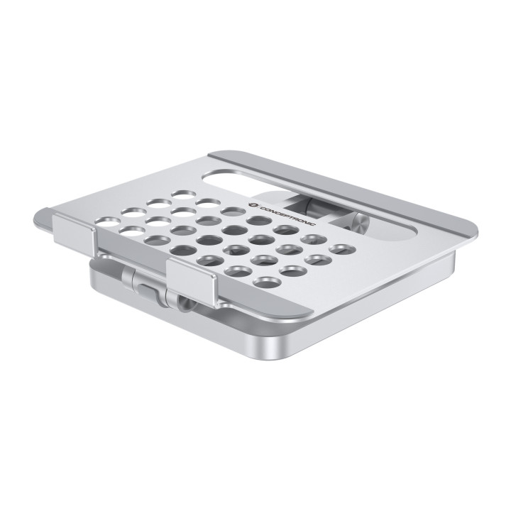 Conceptronic DONN26G mesa & suporte audiovisual Prateado Tablet Organizador de tablets