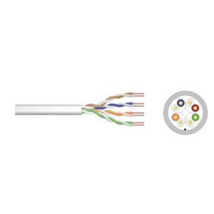 Bobine de Rede Ewent Cat6 U/UTP PVC 305m Cinzento