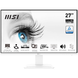 MSI Pro MP273AW monitor de ecrã 68,6 cm (27") 1920 x 1080 pixels Full HD LED Branco