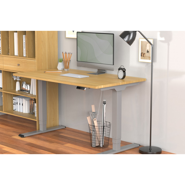 Digitus DA-90435 estrutura de mesa de pé Eléctrico 2 perna(s) Cinzento