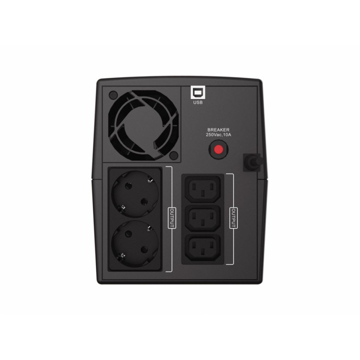 Conceptronic ZEUS08EM UPS Linha interativa 1,5 kVA 900 W 5 tomada(s) CA