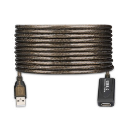 Ewent EW1023 cabo USB USB 2.0 20 m USB A Preto