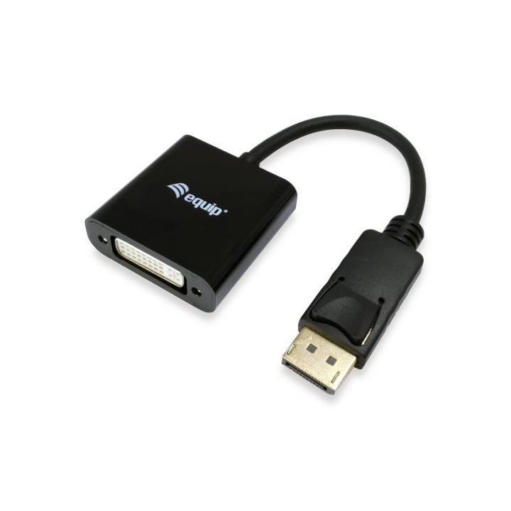 Cabo adaptador Equip DisplayPort - DVI 20cm Preto