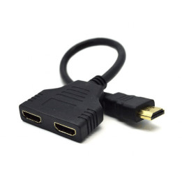 Gembird DSP-2PH4-04 cabo HDMI HDMI Type A (Standard) 2 x HDMI Type A (Standard) Preto