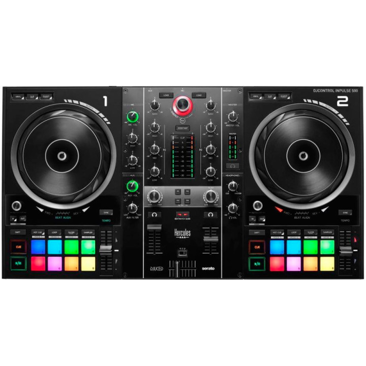Hercules Inpulse 500 Scratcher Digital Vinyl System (DVS) Preto
