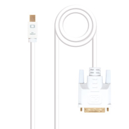 Nanocable 10.15.4205 adaptador de cabo de vídeo 5 m Mini DisplayPort DVI Branco