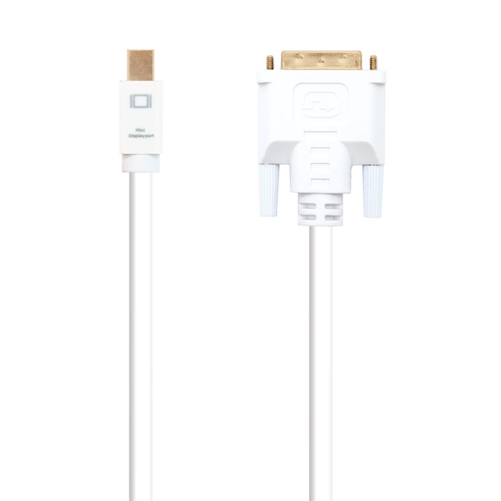 Nanocable 10.15.4205 adaptador de cabo de vídeo 5 m Mini DisplayPort DVI Branco