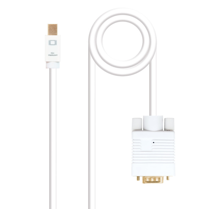 Nanocable 10.15.4105 adaptador de cabo de vídeo 5 m Mini DisplayPort HDMI Type A (Standard) Branco