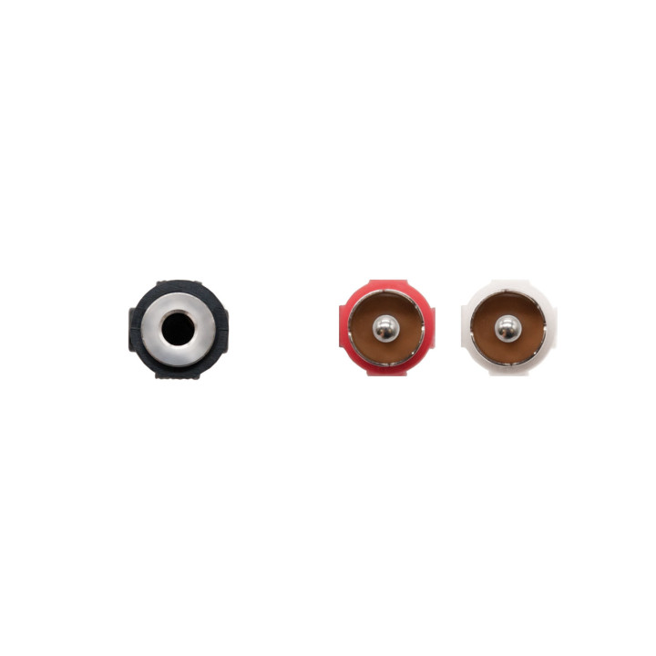 Nanocable 10.24.1301 cabo de áudio 1,5 m 2 x RCA 3.5mm Preto