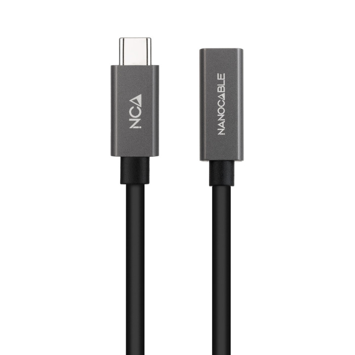 Nanocable 10.01.4401 cabo USB USB 3.2 Gen 2x2 1 m USB C Preto