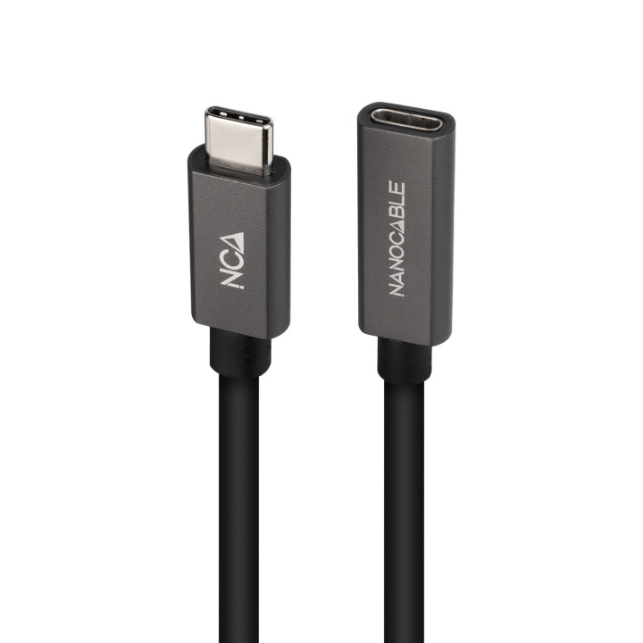 Nanocable 10.01.4401-L150 cabo USB USB 3.2 Gen 2x2 1,5 m USB C Preto