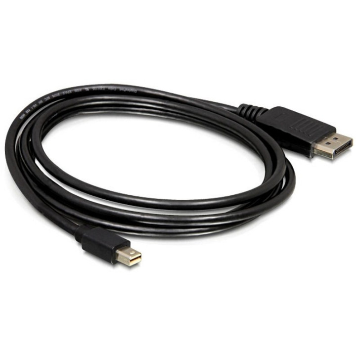 DeLOCK mini DP DP 1.2 2 m Mini DisplayPort DisplayPort Preto