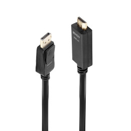 Lindy 36922 adaptador de cabo de vídeo 2 m DisplayPort HDMI Type A (Standard) Preto