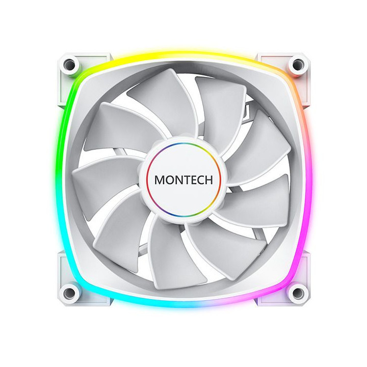 Ventoinha Montech RX140 PWM ARGB PWM 140mm Branco (Reversed Fan