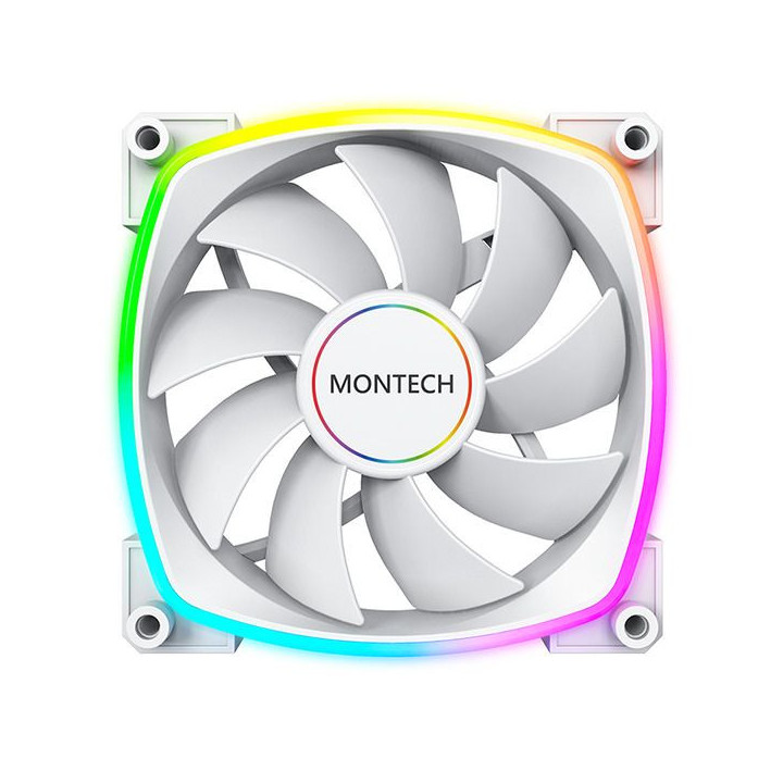 Ventoinha Montech AX140 PWM ARGB PWM 140mm Branco