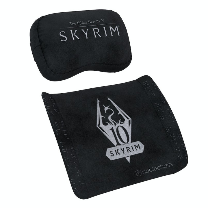 noblechairs Skyrim Almofada de pescoço Almofada lombar Preto 2 unidade(s)