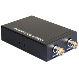 DeLOCK 93238 adaptador para cabos HDMI-A 2 x BNC Preto