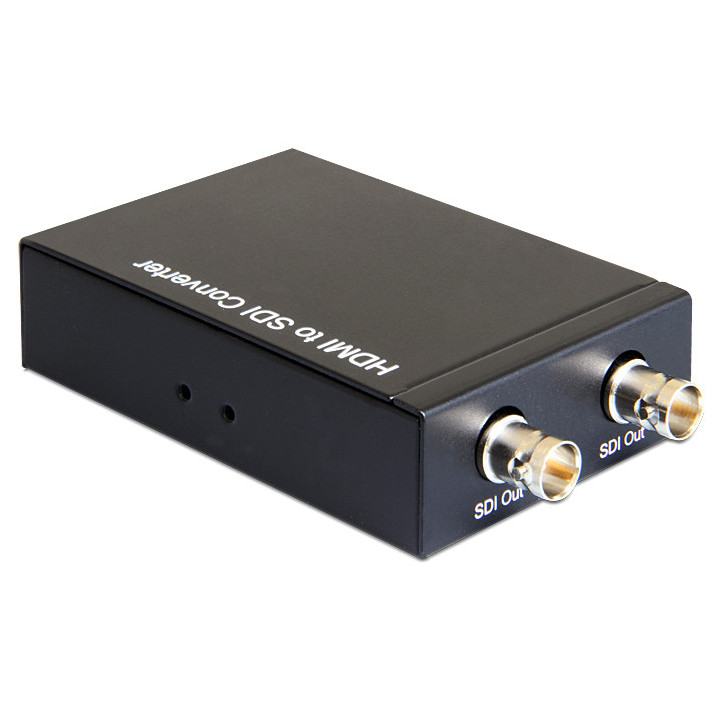 DeLOCK 93238 adaptador para cabos HDMI-A 2 x BNC Preto