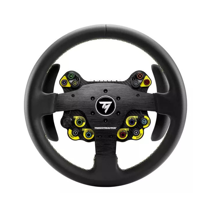Thrustmaster Evo Racing 32R Leather Preto, Amarelo Volante PC, PlayStation 4, PlayStation 5, Xbox, Xbox One