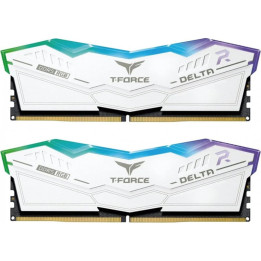 Memória Team Group T-FORCE DELTA RGB White 32GB (2x16GB) DDR5 7200MHz