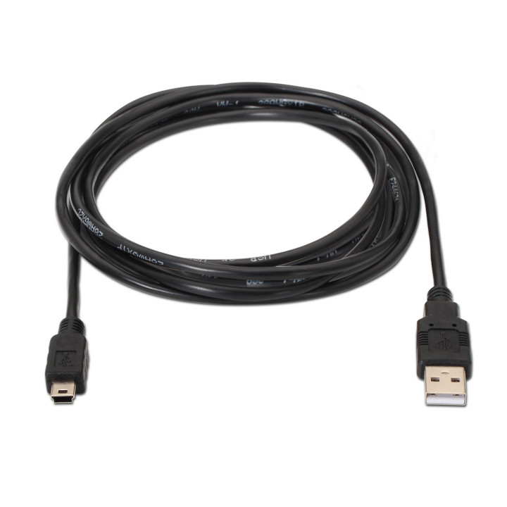 AISENS A101-0025 cabo USB USB 2.0 1,8 m USB A Mini-USB B Preto