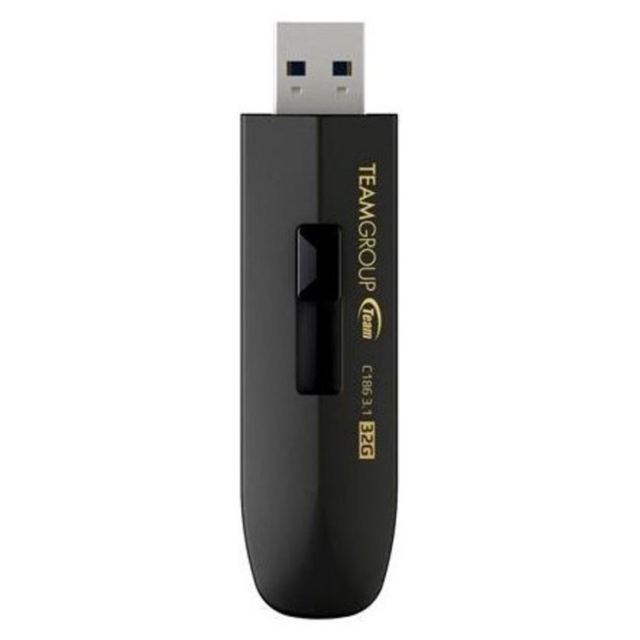 Pendrive Team Group C186 32GB USB Type-A 3.2 Gen 1 (3.1 Gen 1) Preto