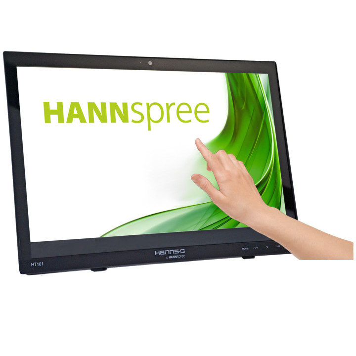Hannspree HT161HNB monitor de ecrã 39,6 cm (15.6") 1366 x 768 pixels HD LED Ecrã táctil Tampo de mesa Preto