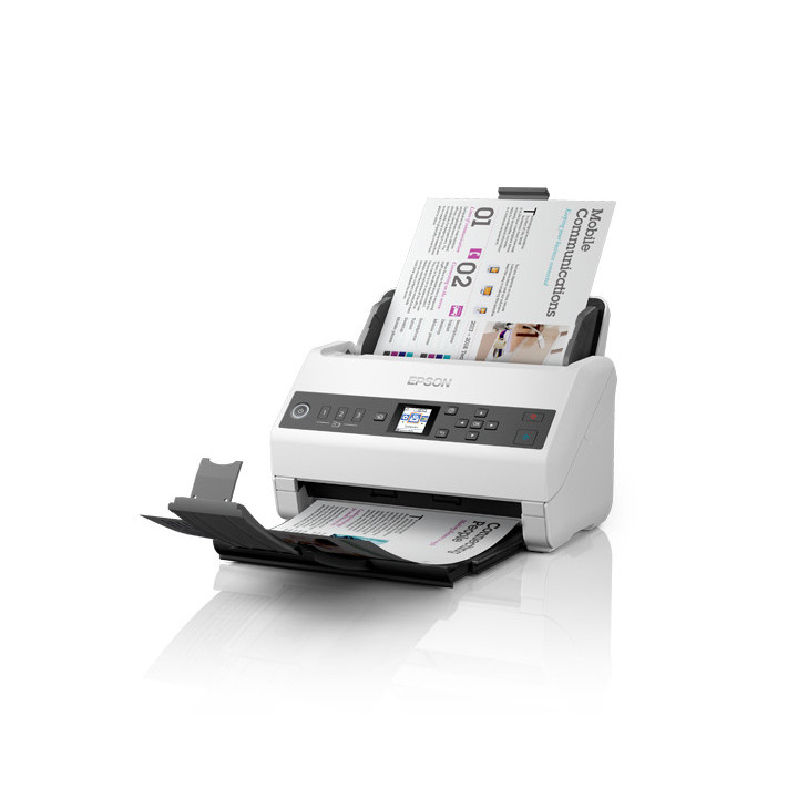 Epson DS-730N Scanner com alimentação por folhas 600 x 600 DPI A4 Preto, Cinzento