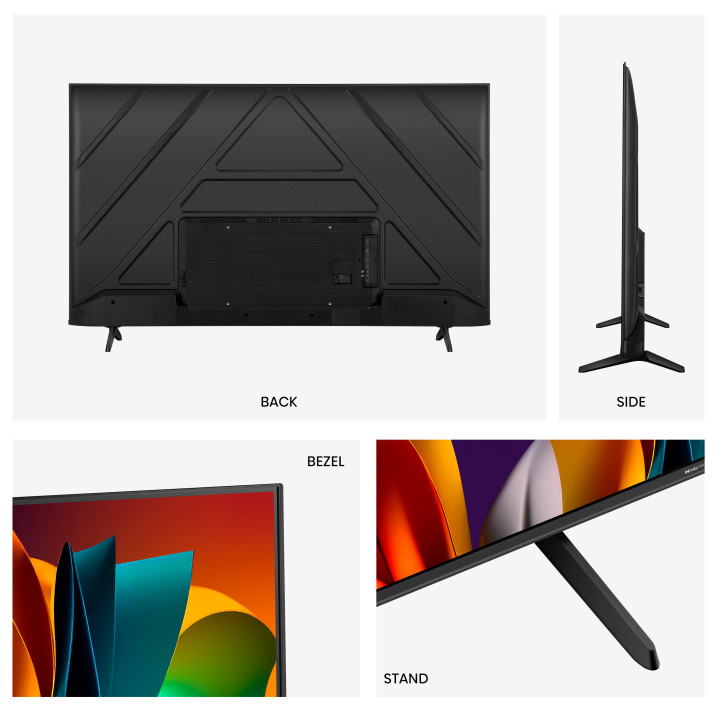 Hisense 55A6N TV 139,7 cm (55") 4K Ultra HD Smart TV Wi-Fi Preto 300 cd m²