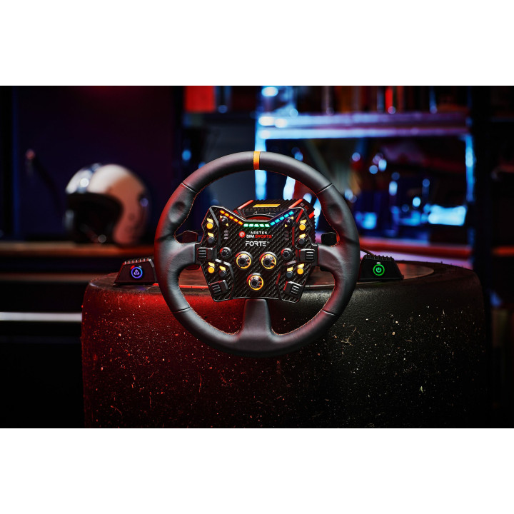 Asetek SimSports GT Rim - Round Leder Volante para jogos