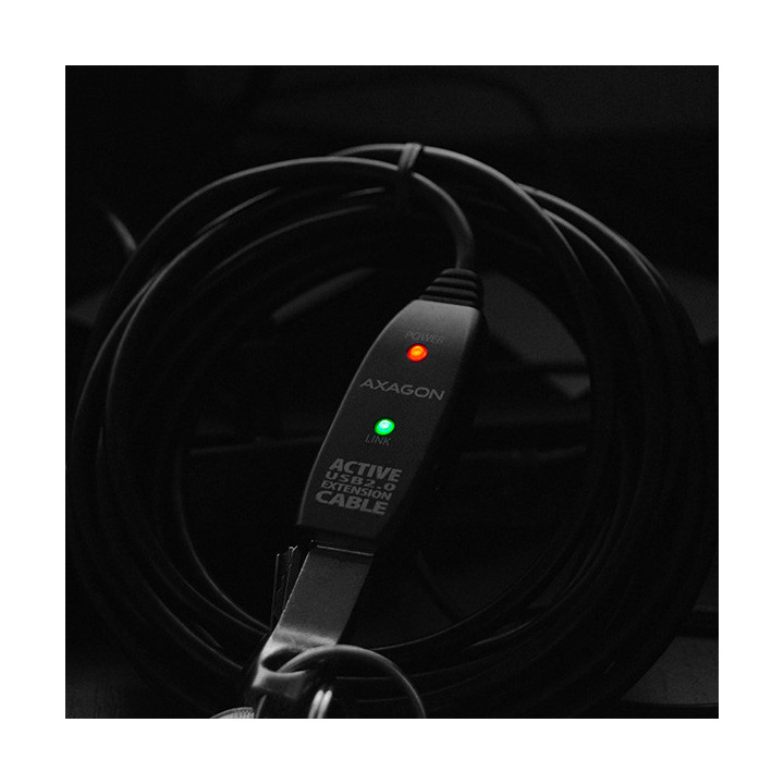 Axagon ADR-205 cabo USB USB 2.0 5 m USB A Preto