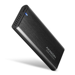 Axagon EEM2-SB2 Caixa para Discos Rígidos Compartimento SSD Preto M.2