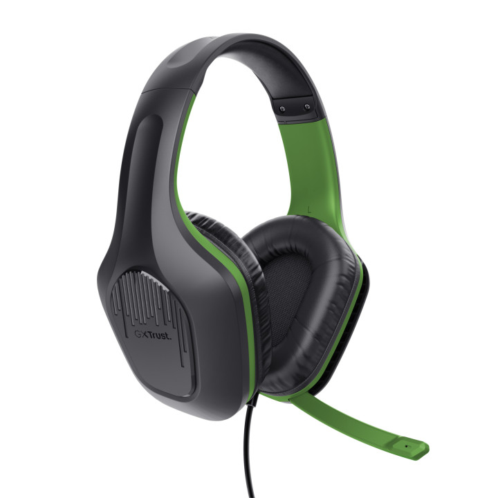 Trust GXT 415X ZIROX Auscultadores Com fios Fita de cabeça Jogos Preto, Verde