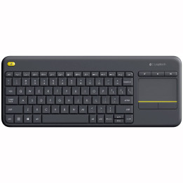 Logitech K400 Plus Tv teclado Casa RF Wireless QWERTY Espanhol Preto