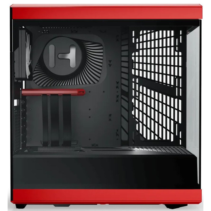 Caixa ATX Hyte Y40 Vidro Temperado Preto/Vermelho