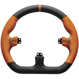 Volante para Buttonplate Asetek SimSports GT Rim - Closed D - Couro Laranja