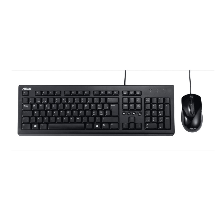 ASUS U2000 Keyboard + Mouse Set teclado Rato incluído Universal USB Preto