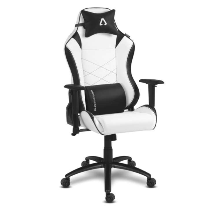 Cadeira Alpha Gamer Atena - White / Black