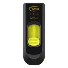 Team Group C145 unidade de memória USB 128 GB USB Type-A 3.2 Gen 1 (3.1 Gen 1) Preto, Amarelo
